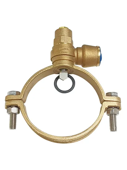 Sella con ghiera in bronzo/cinghia con ghiera con innesto a pressione