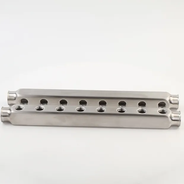 Collettore in acciaio inossidabile 304 per riscaldamento a pavimento (barra quadra)