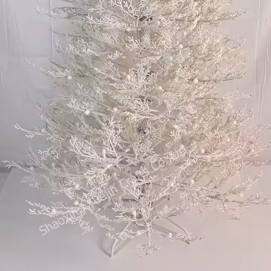 Albero di palla di Natale colorato a LED programmabile a LED artificiale con testa di pozzo
